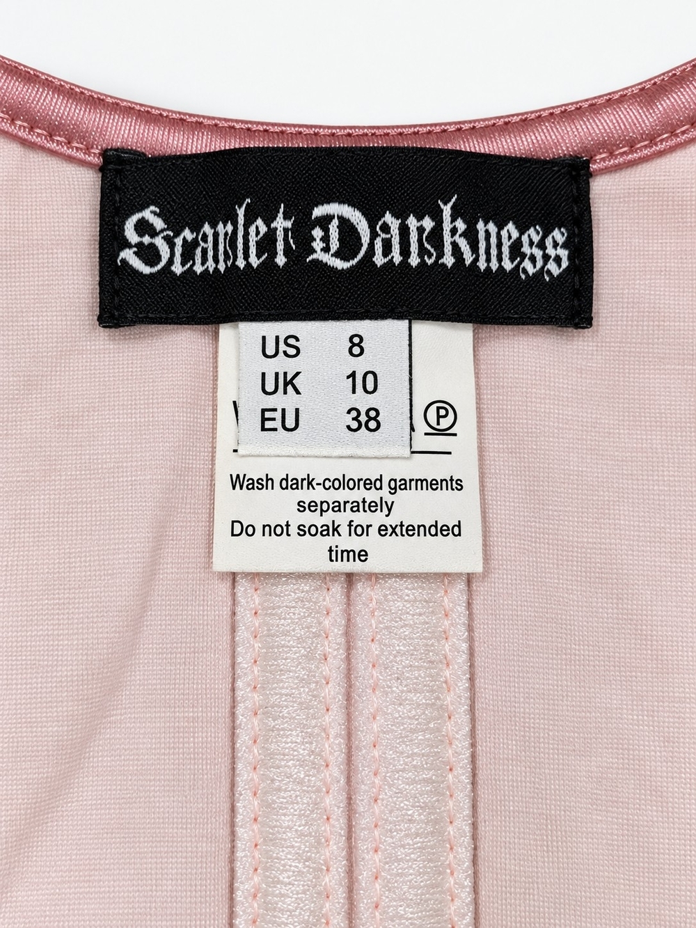 Scarlet Darkness Pink Renaissance Corset Top US 8 Boned Lace-Up Cosplay - Picture 5 of 8